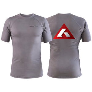Absolute Grappling Gray Rash Guards Short Sleeve #8116 B (Set up No. 2)