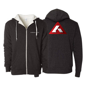 Absolute Grappling Sherpa Lined Zip-Up Hoodie #8116 B (Set up No. 2)
