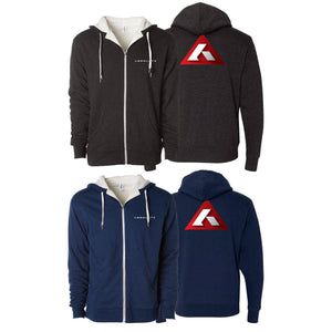 Absolute Grappling Sherpa Lined Zip-Up Hoodie #8116 B (Set up No. 2)
