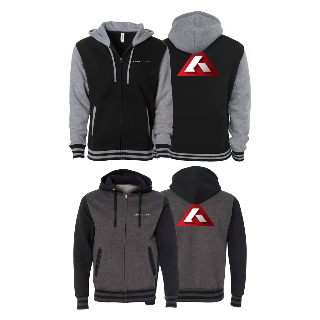 Absolute Grappling Varsity Zip-Up Hoodies #8116 B (Set up No. 2)