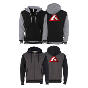 Absolute Grappling Varsity Zip-Up Hoodies #8116 B (Set up No. 2)