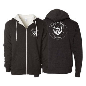 Bad News Bears Jiu-Jitsu Academy Sherpa Lined Zip-Up Hoodie #8117 A