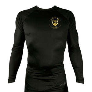 Bad News Bears Jiu-Jitsu All Black Custom Rash Guards Long Sleeves #8117 C