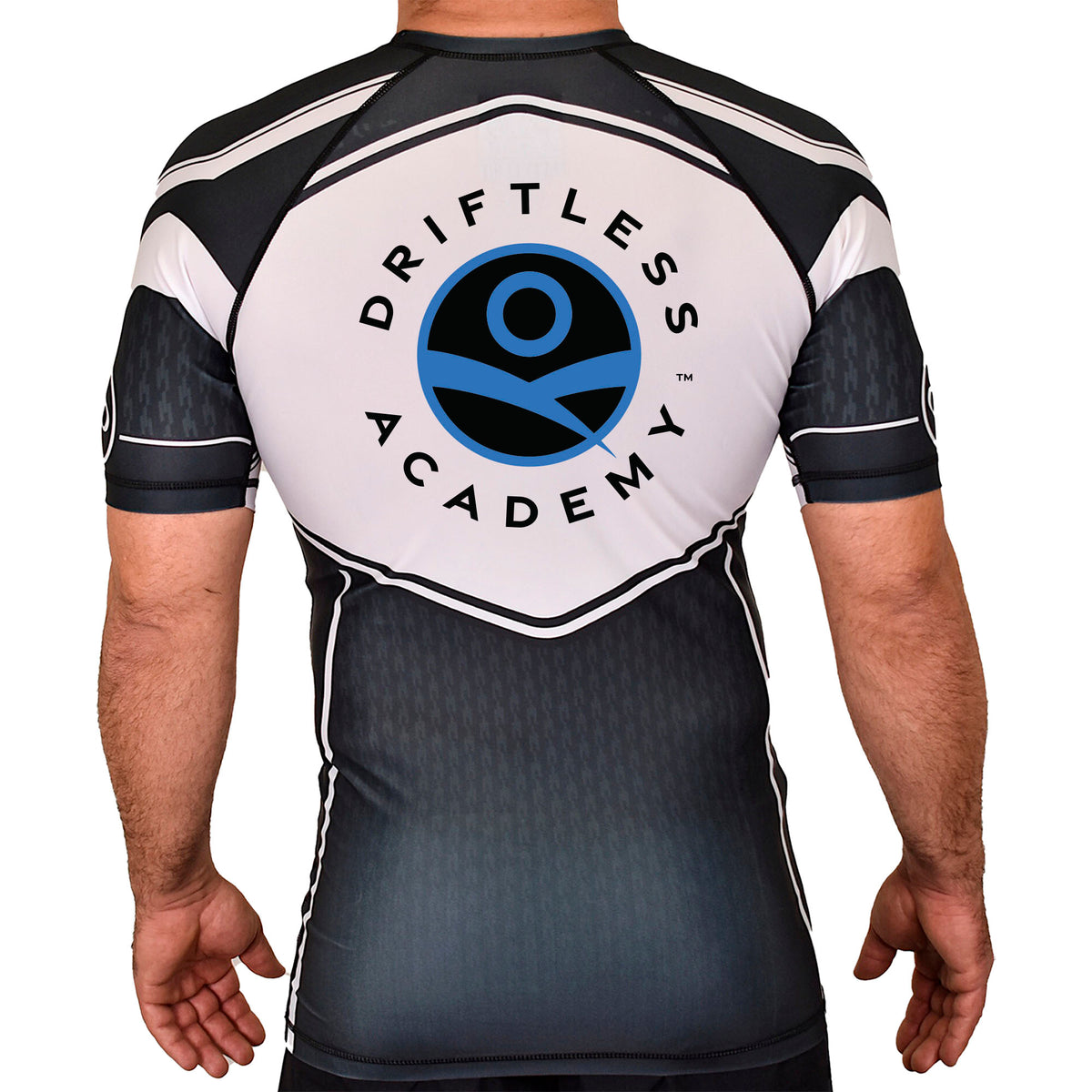 Driftless Academy Rash Guards Black/White #8118 A
