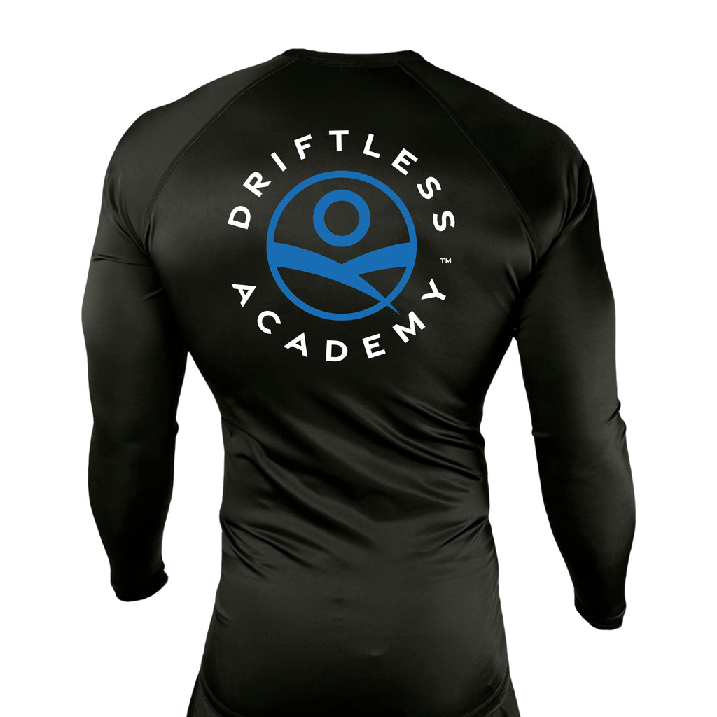 Driftless All Black Custom Rash Guards Long Sleeves #8118 A