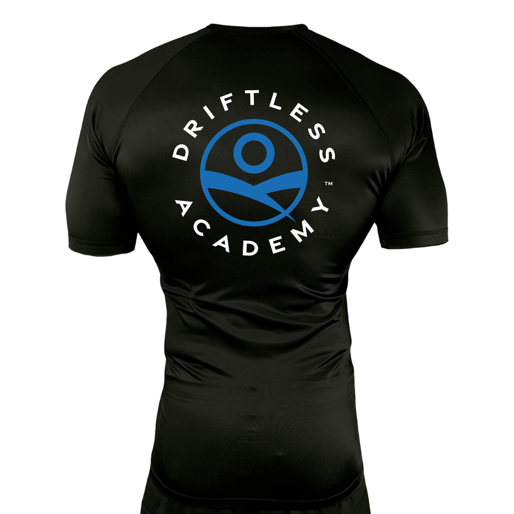 Driftless All Black Custom Rash Guards Short Sleeves #8118 A