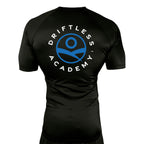 Driftless All Black Custom Rash Guards Short Sleeves #8118 A