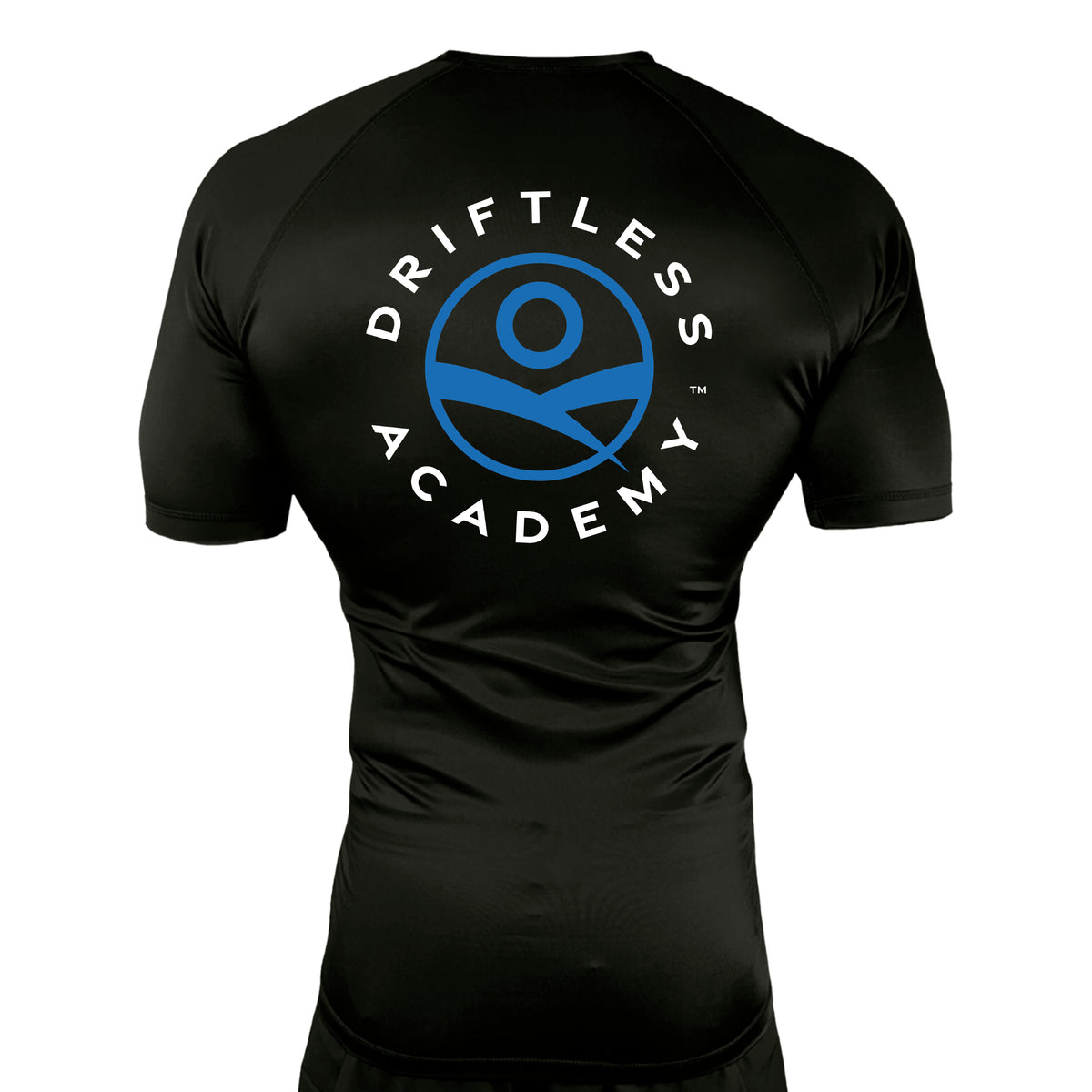 Driftless All Black Custom Rash Guards Short Sleeves #8118 A