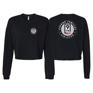 9th Jiu Jitsu Women's Cropped Crewneck Sweatshirt #8120 E