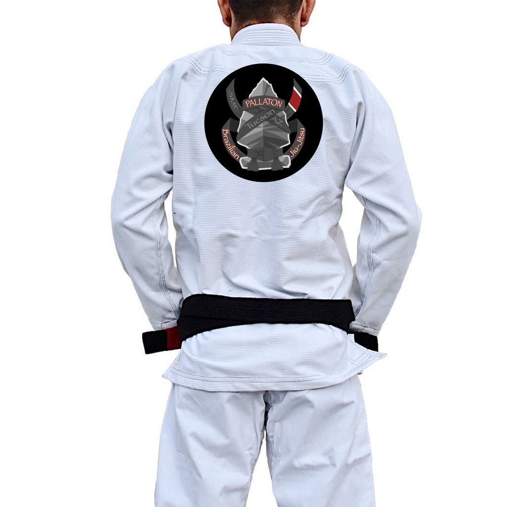 Pallaton BJJ Academy Kids Gi - White #1091 A