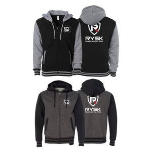 RYSK BJJ Academy Varsity Zip-Up Hoodies #8122 B