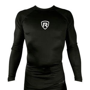RYSK BJJ All Black Custom Rash Guards Long Sleeves #8122 F