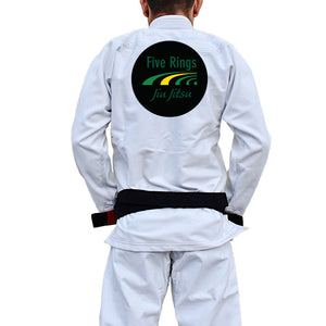 Five Rings Jiu Jitsu Academy Gi - White #1138 A