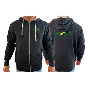 Five Rings Jiu Jitsu Academy Sherpa Lined Zip-Up Hoodie #8123 A