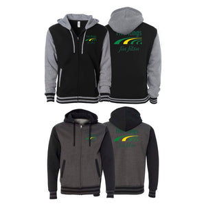 Five Rings Jiu Jitsu Academy Varsity Zip-Up Hoodies #8123 A