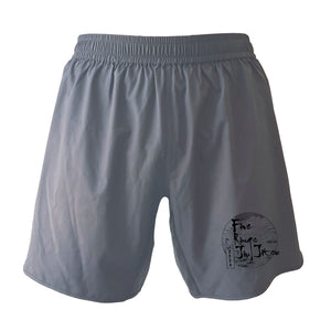 Five Rings Jiu Jitsu Custom Grey Shorts 2.0 #8123 B