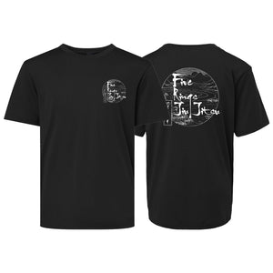 Five Rings Jiu Jitsu Academy Dry Fit Kids Shirts #8123 B