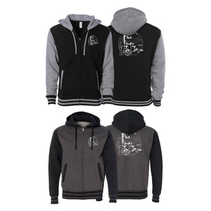 Five Rings Jiu Jitsu Academy Varsity Zip-Up Hoodies #8123 B