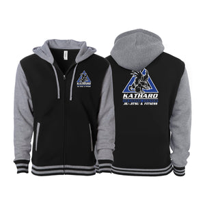 Katharo Training Center Academy Varsity Zip-Up Hoodies #8124 A