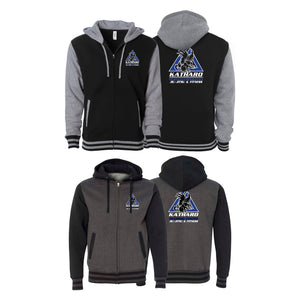 Katharo Training Center Academy Varsity Zip-Up Hoodies #8124 A
