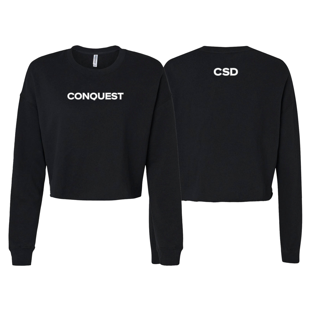Conquest Self Defense Women's Cropped Crewneck Sweatshirt #8125 A