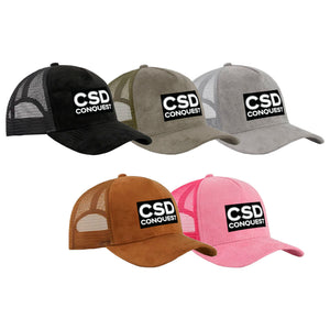 Conquest Self Defense Suede Trucker Hat #8125 A