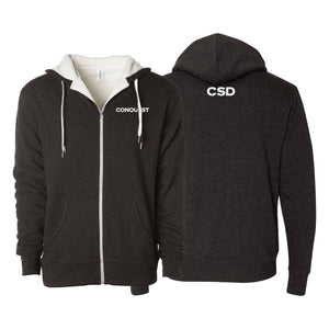 Conquest Self Defense Academy Sherpa Lined Zip-Up Hoodie #8125 B