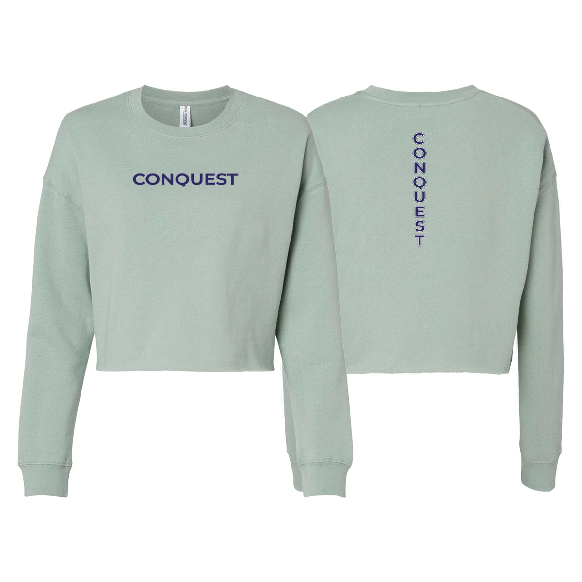 Conquest Self Defense Women's Cropped Crewneck Sweatshirt #8125 C