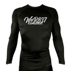 Conquest Self Defense All Black Custom Rash Guards Long Sleeves #8125 E
