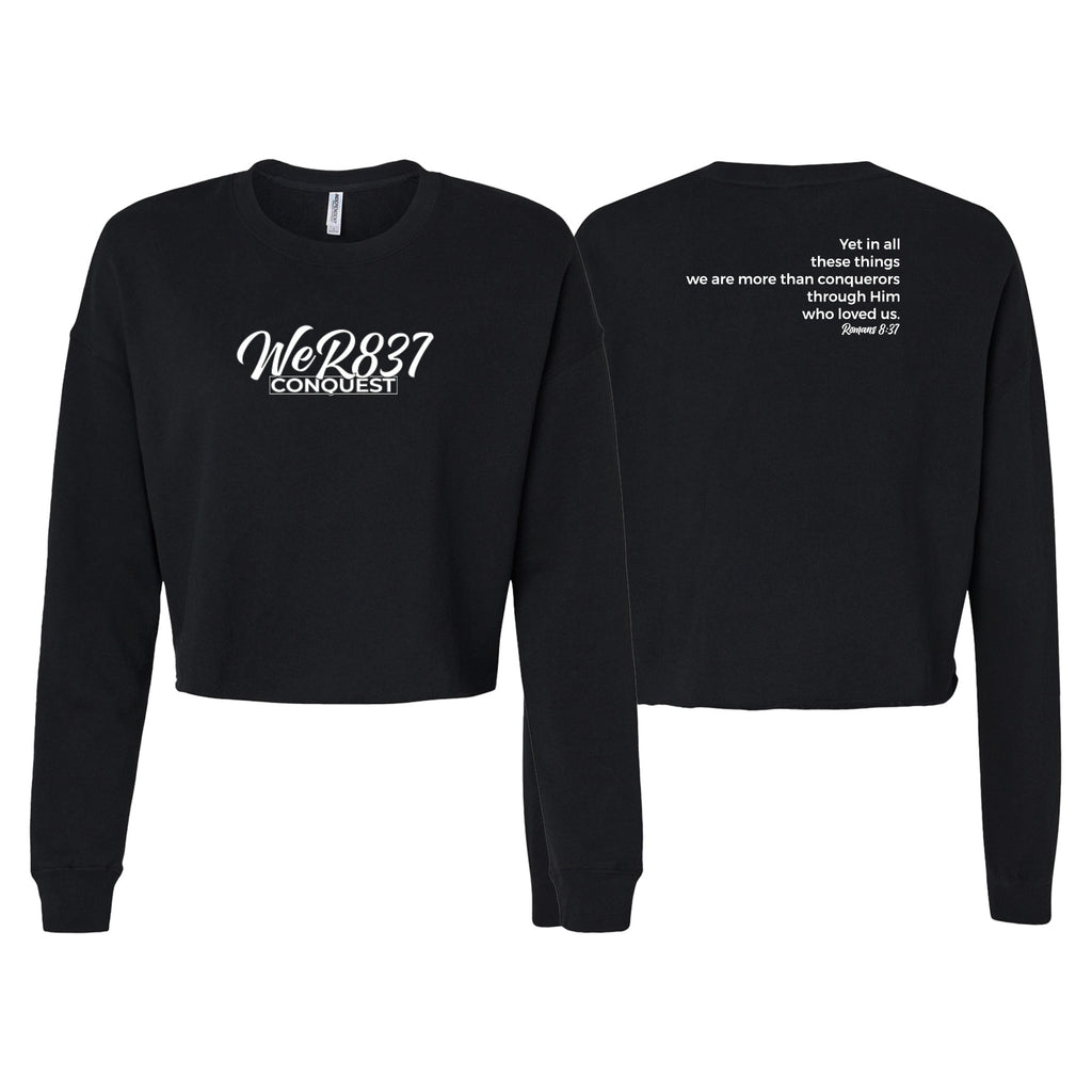 Conquest Self Defense Women's Cropped Crewneck Sweatshirt #8125 E