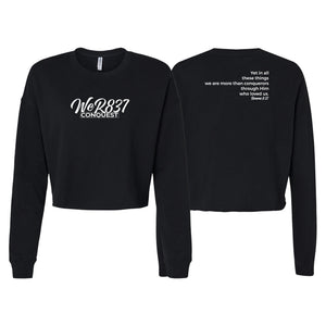 Conquest Self Defense Women's Cropped Crewneck Sweatshirt #8125 E