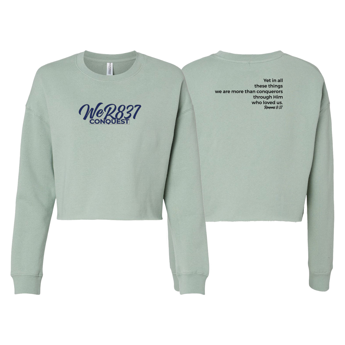 Conquest Self Defense Women's Cropped Crewneck Sweatshirt #8125 E