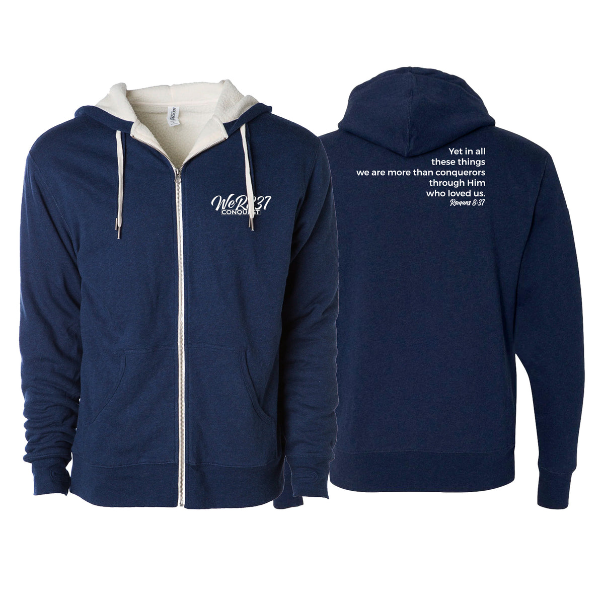 Conquest Self Defense Academy Sherpa Lined Zip-Up Hoodie #8125 F