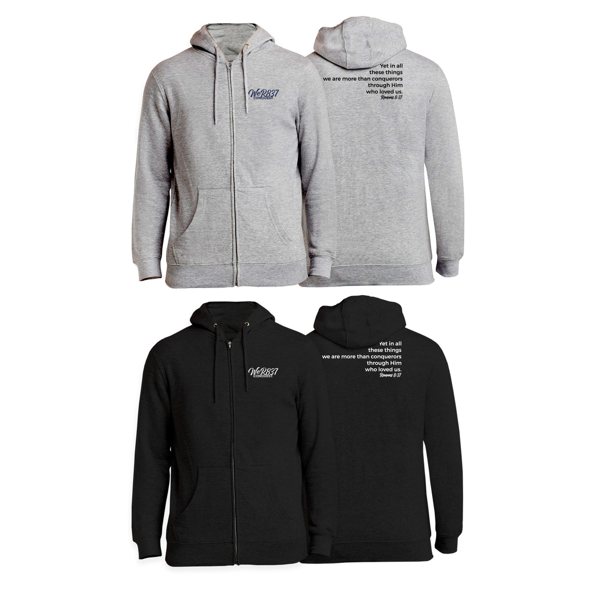 Conquest Self Defense Academy Zip-Up Hoodies #8125 F