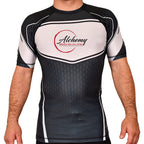 Alchemy Brazilian Jiu Jitsu Academy Rash Guards Black/White #8127 A