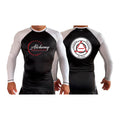 Alchemy Brazilian Jiu Jitsu All Black Ranked Long Sleeve Rash Guards #8127 A