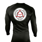 Alchemy Brazilian Jiu Jitsu All Black Custom Rash Guards Long Sleeves #8127 A