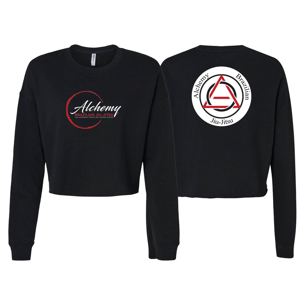 Alchemy Brazilian Jiu Jitsu Women's Cropped Crewneck Sweatshirt #8127 A