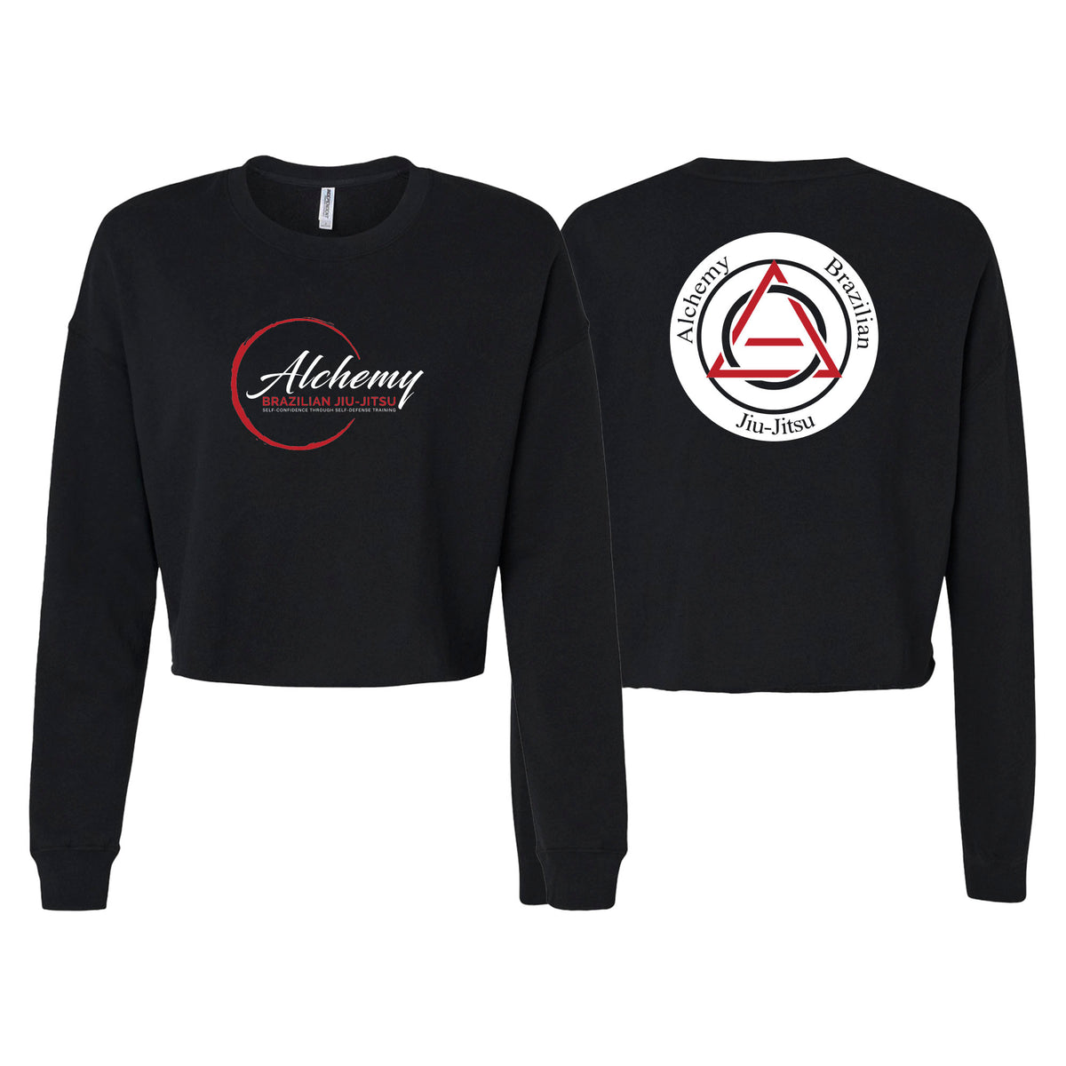 Alchemy Brazilian Jiu Jitsu Women's Cropped Crewneck Sweatshirt #8127 A