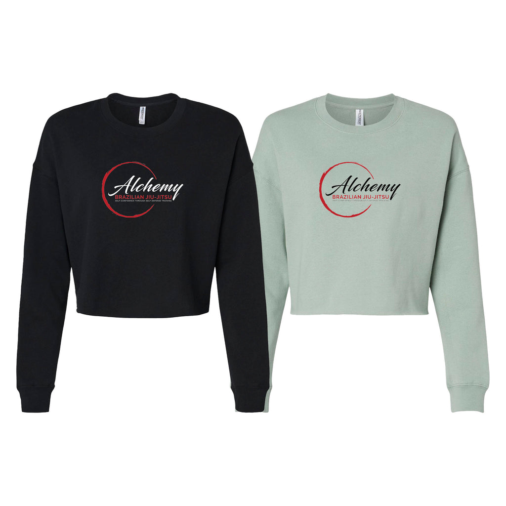 Alchemy Brazilian Jiu Jitsu Women's Cropped Crewneck Sweatshirt #8127 A