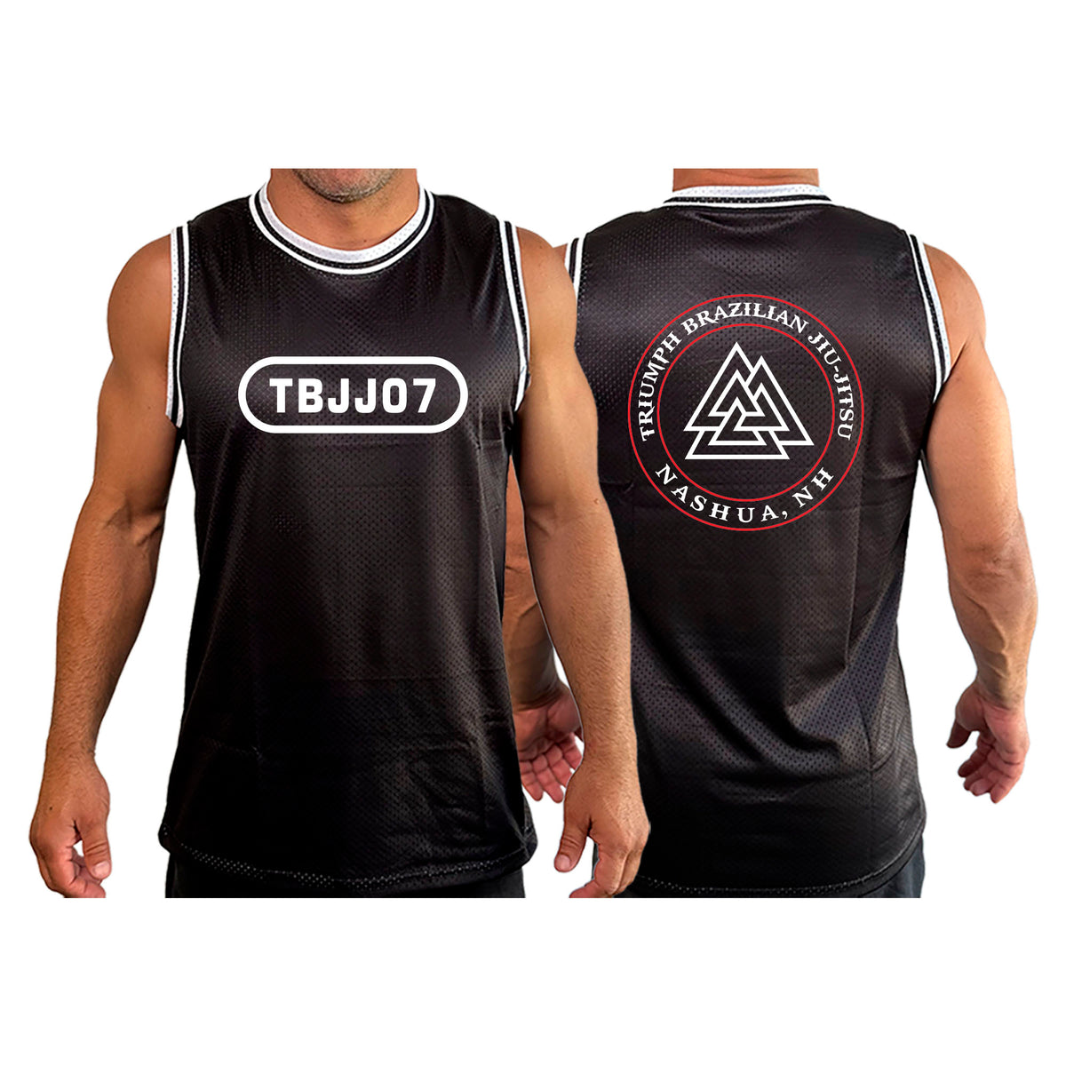 Triumph Brazilian Jiu-Jitsu Academy Basketball Jerseys #8128 A