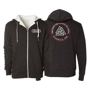 Triumph Brazilian Jiu-Jitsu Academy Sherpa Lined Zip-Up Hoodie #8128 B