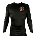 Jiu Jitsu Unlimited All Black Custom Rash Guards Long Sleeves #8129 F