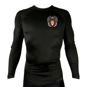 Jiu Jitsu Unlimited All Black Custom Rash Guards Long Sleeves #8129 F