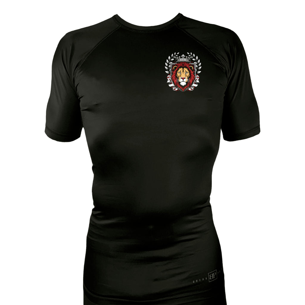 Jiu Jitsu Unlimited All Black Custom Rash Guards Short Sleeves #8129 F