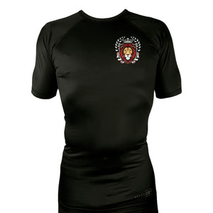 Jiu Jitsu Unlimited All Black Custom Rash Guards Short Sleeves #8129 F