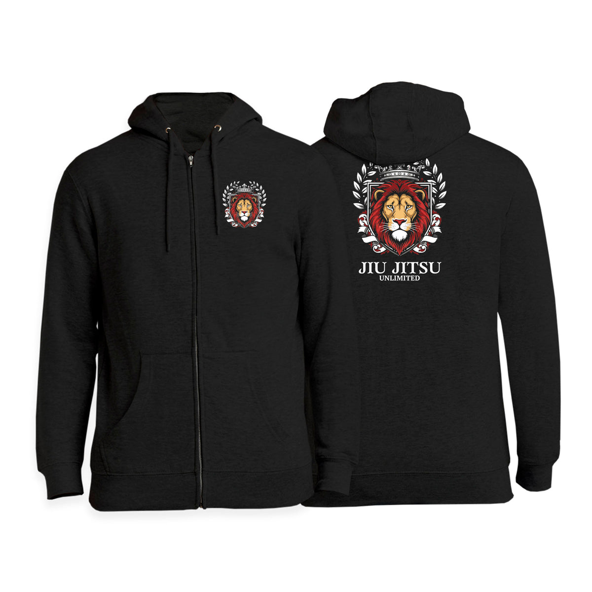 Jiu Jitsu Unlimited Academy Zip-Up Hoodies #8129 F