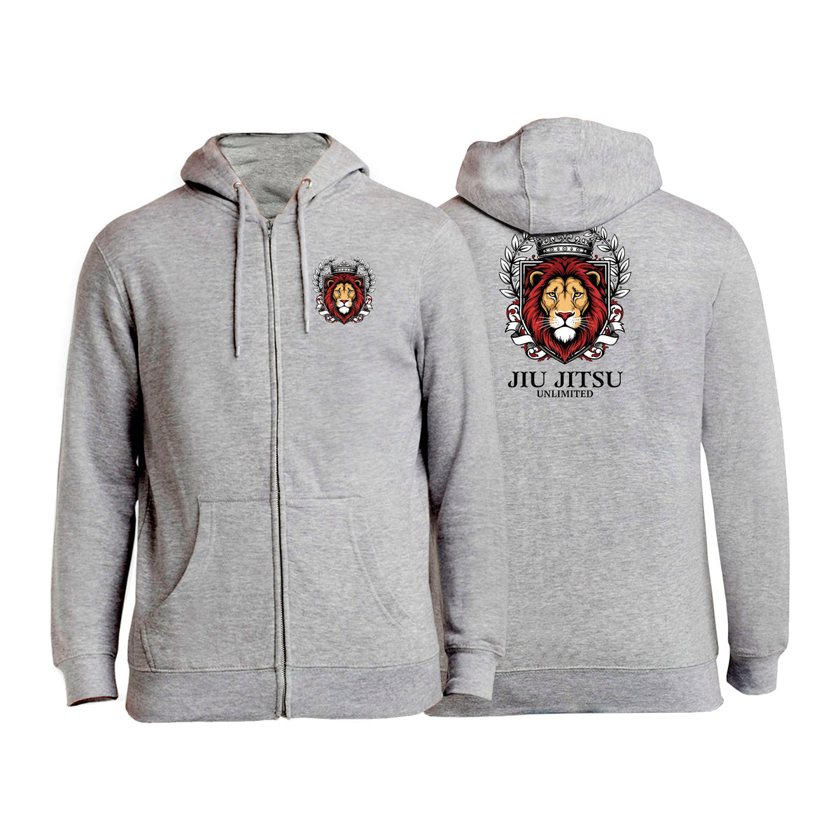 Jiu Jitsu Unlimited Academy Zip-Up Hoodies #8129 F