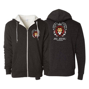 Jiu Jitsu Unlimited Academy Sherpa Lined Zip-Up Hoodie #8129 F