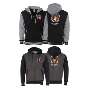 Jiu Jitsu Unlimited Academy Varsity Zip-Up Hoodies #8129 F